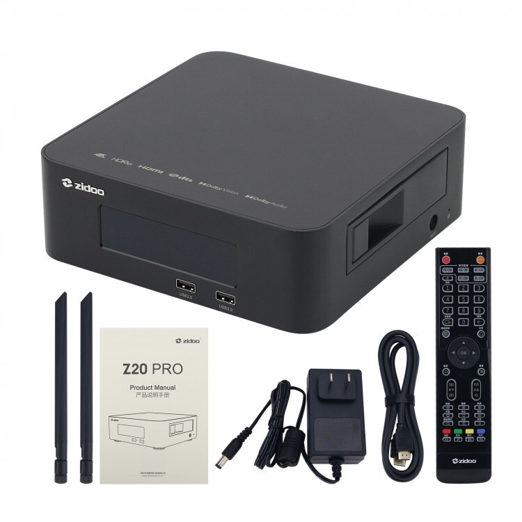 ZIDOO Z20/Z30 PRO Media Player Top Box WiFi & Bluetooth Control Audio Player