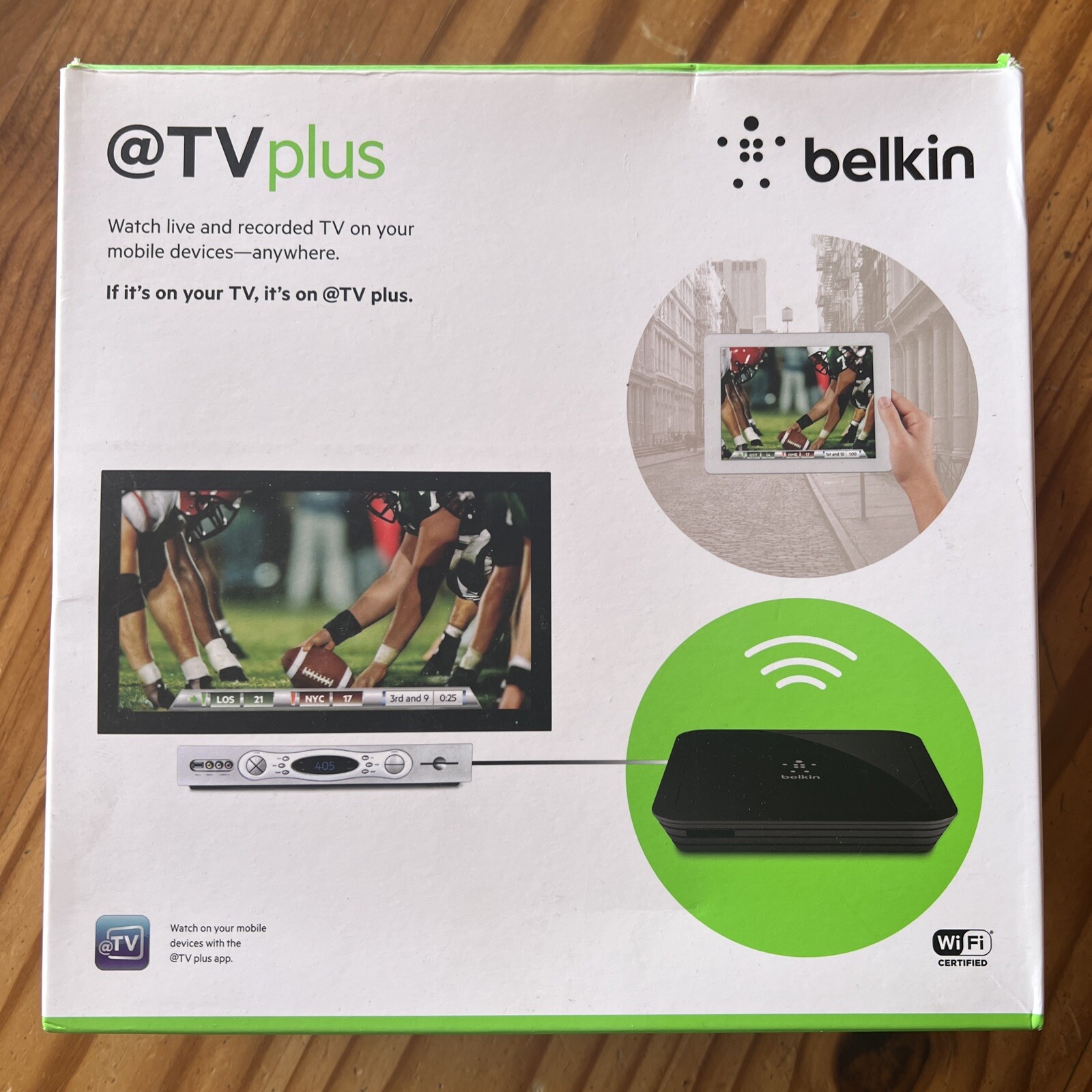 Belkin @TV Plus Set-Top Box Mobile Television Anywhere G1V1000 – NIB