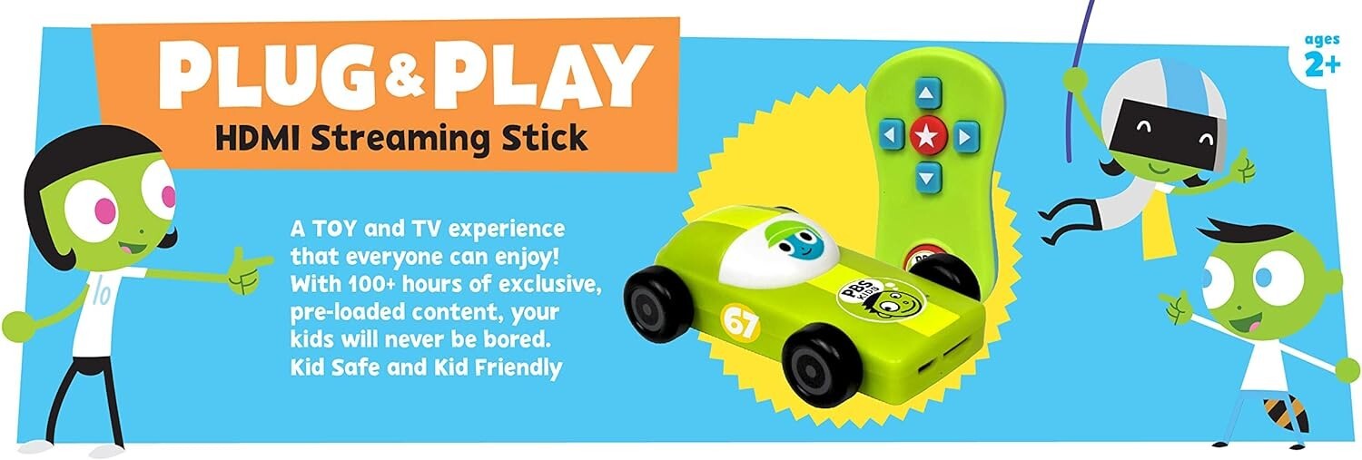 PBS Plug & Play HDMI Streaming Stick: STEM Learning, Show, Music, Games, Learnin