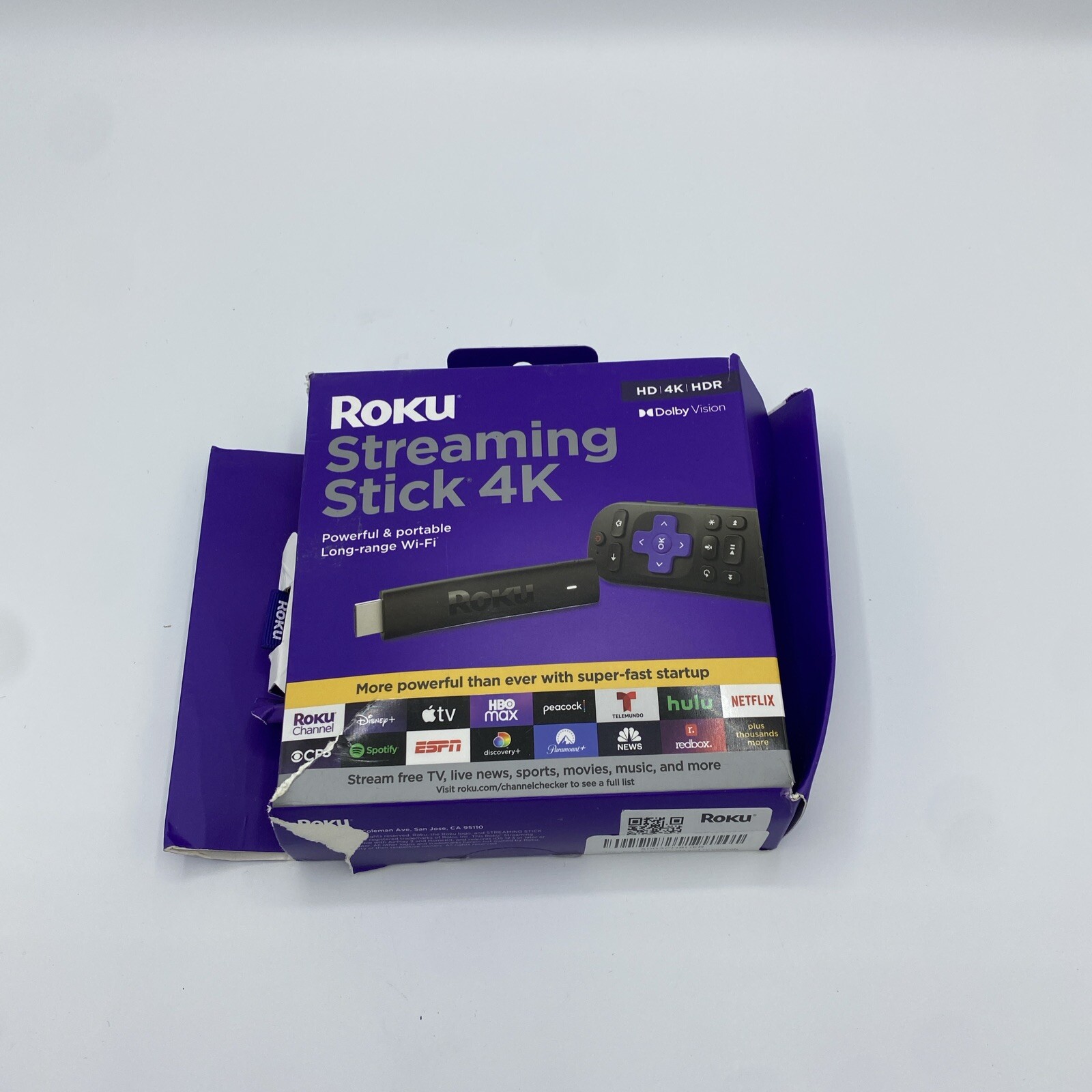 Roku Streaming Stick 4K (2021) 4K/HDR/Dolby Roku Voice Remote and TV Controls