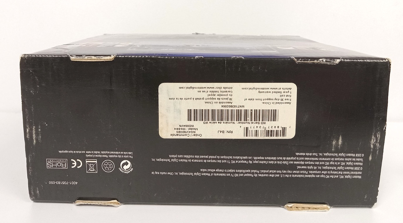 Western Digital WD TV 1080p HD Media Player (WD00AVN) – NEW IN OPEN BOX!