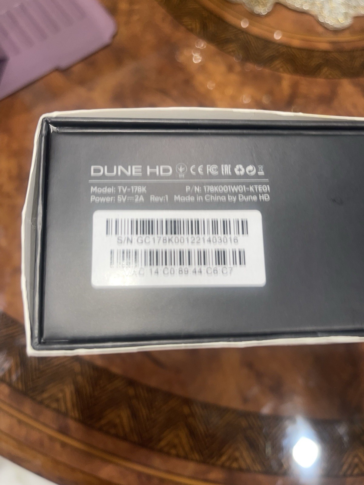 Dune HD TV-178K Android 4K HDR Smart TV Box, Bluetooth, Wi-Fi, HDMI