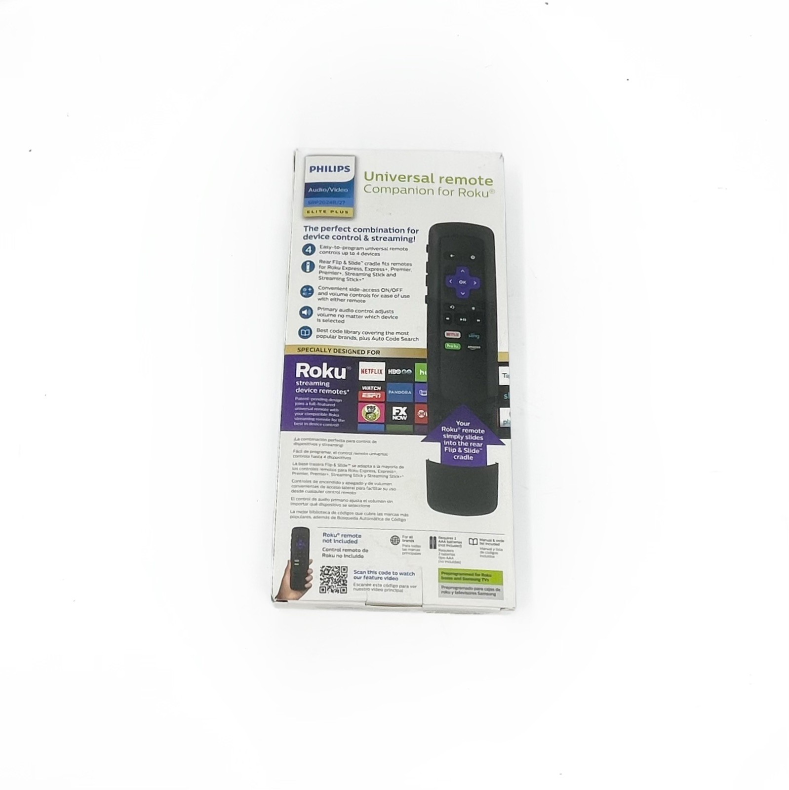 Philips Elite Plus SRP2024R/27 Four Device Universal Remote Control For Roku