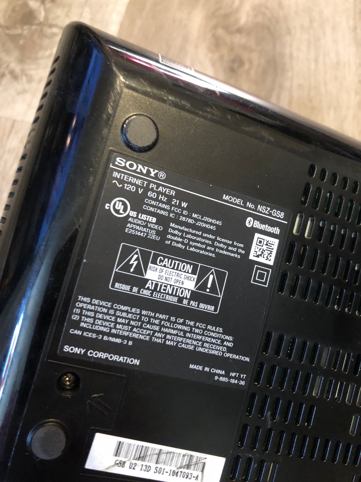 Sony NSZ-GS8 Digital Streamer Internet Player Google