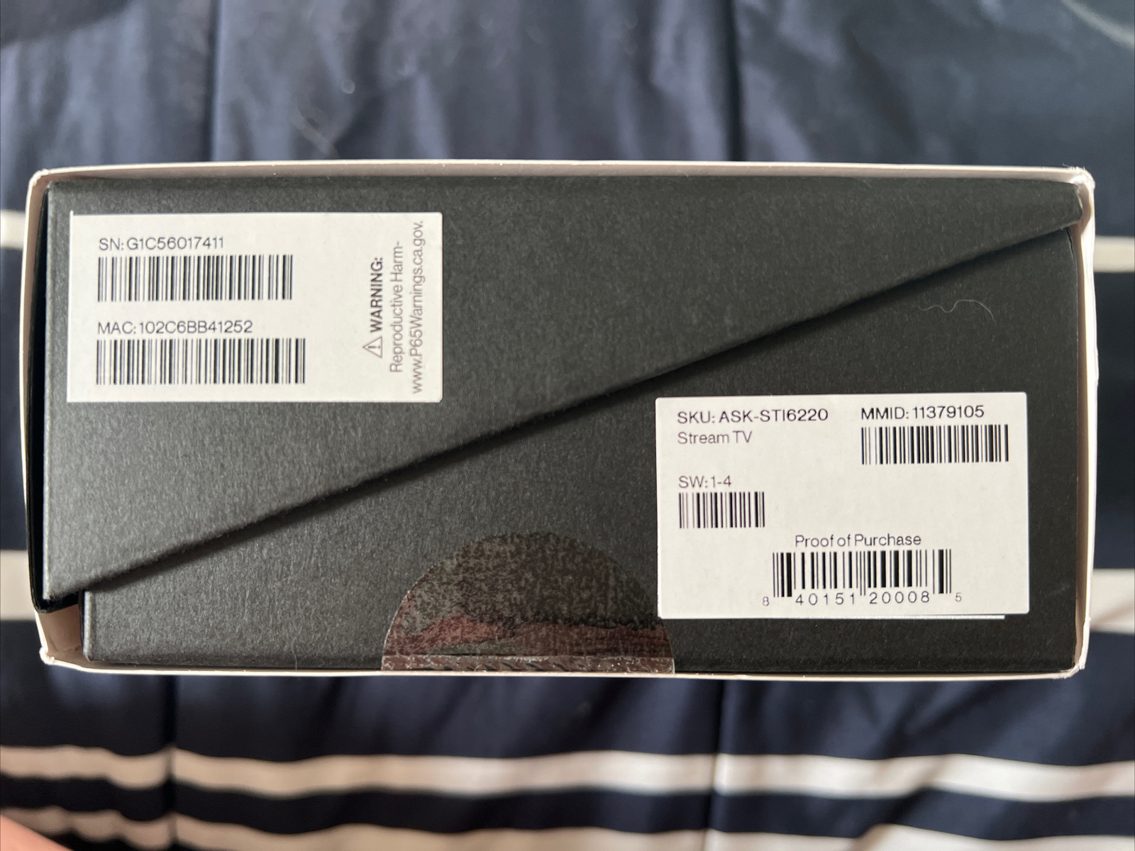 Verizon Stream TV 4K – Black Sealed : Netflix, HBO, Google Chromecast, Disney+