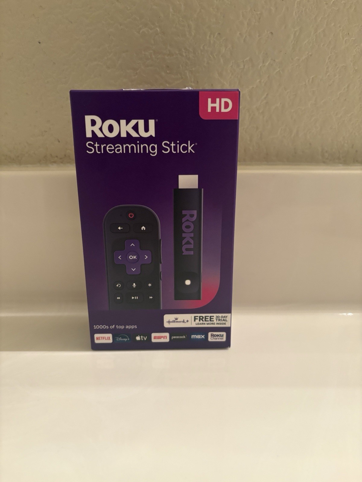 Roku Streaming Stick HD Media Player with Voice Remote – 2025 Model – New Sealed
