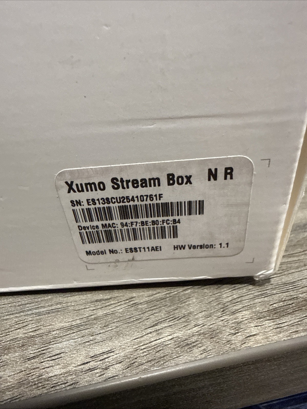 Sealed Xumo Stream Box 4K UHD Streaming Device Version 1.1 ESST1TAEI