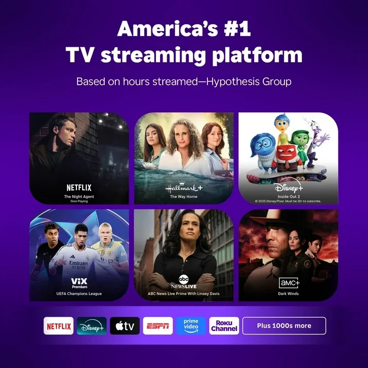 Roku – Streaming Stick Plus 2025 – 4K & HDR Streaming Device for TV with Voic…
