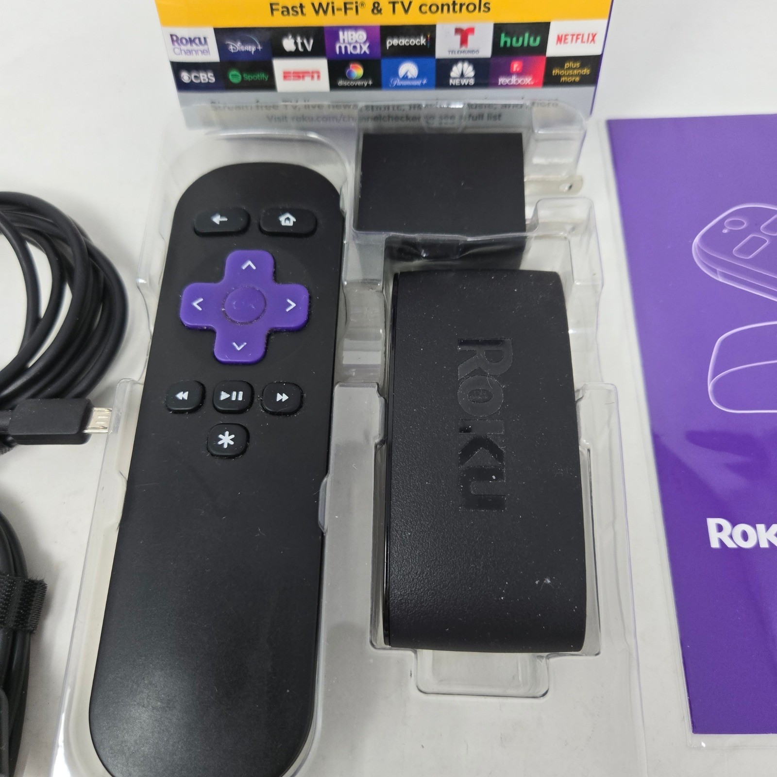 Roku Express 4K+ Streaming Media Player 3941R2 HD 4K HDR Voice Remote Black