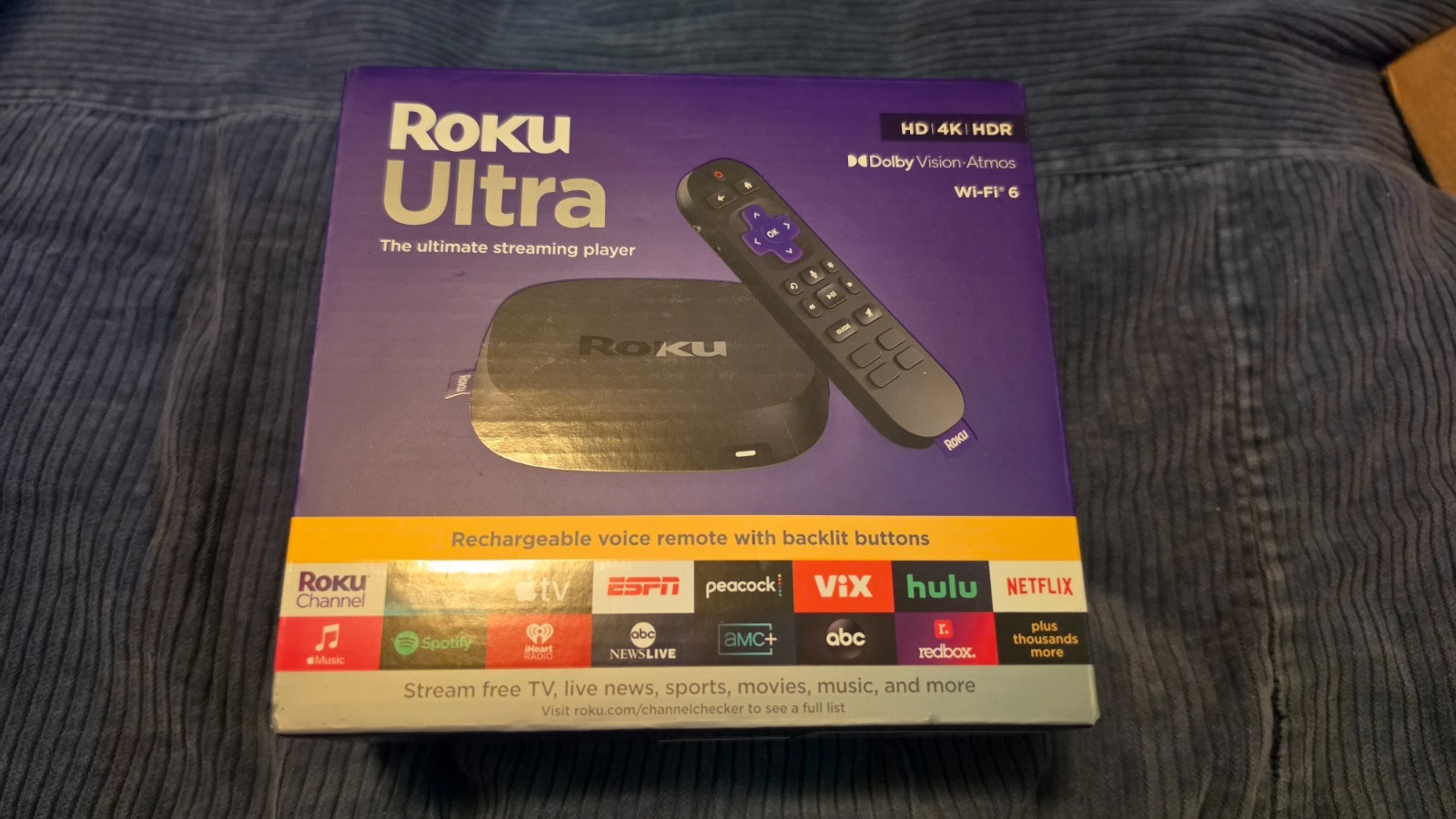 NEW Roku Ultra The Ultimate Streaming Player HD 4K HDR WiFi 6 DOLBY 4850R SEALED
