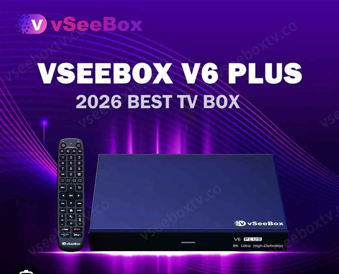 vSeeBox V6 PLUS New 10 Yr Warranty Free Shipping-