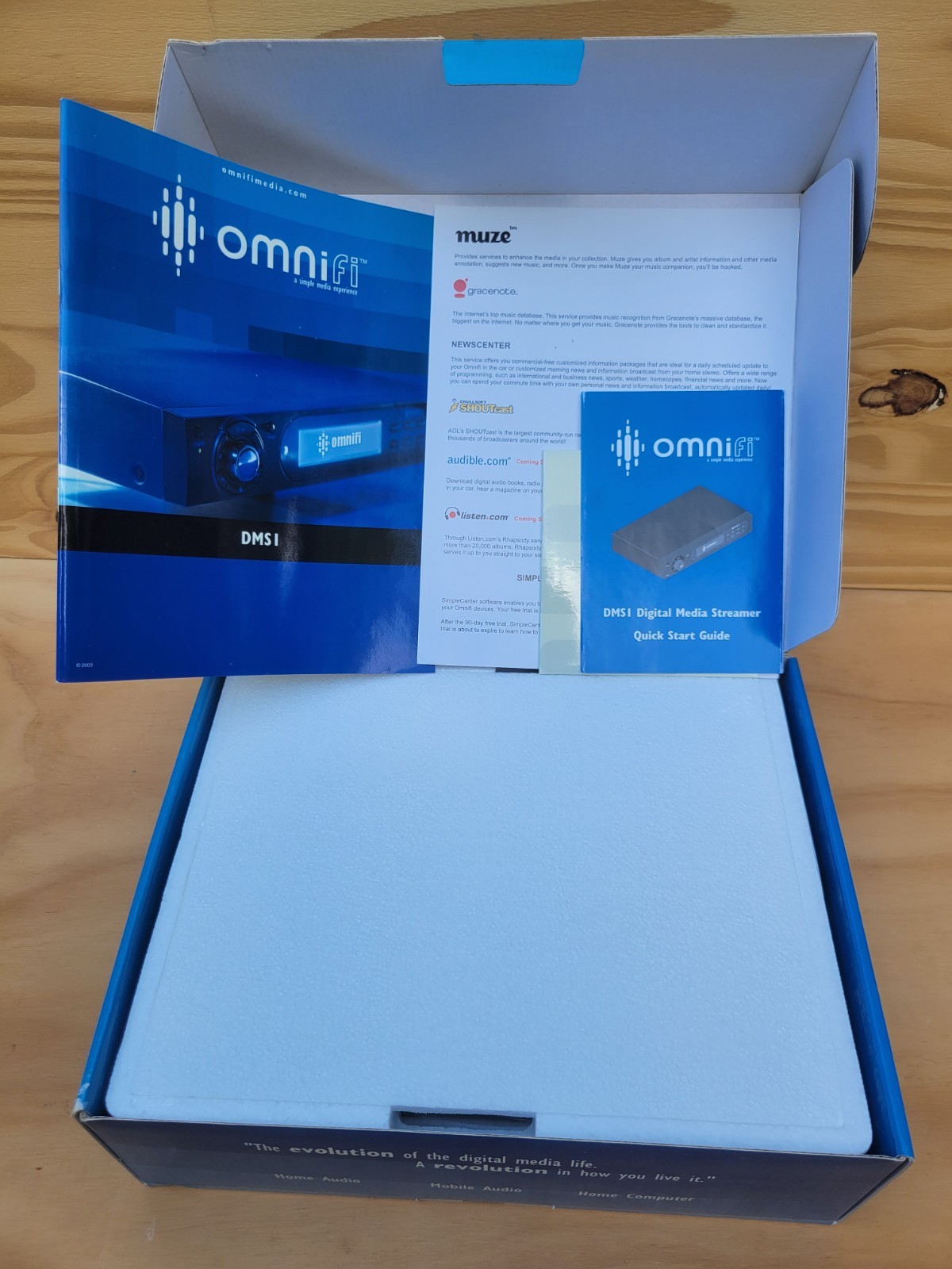 Omnifi DMS1 Wi-Fi Home Digital Media Streamer MP3/WMA Music Digital Media Player