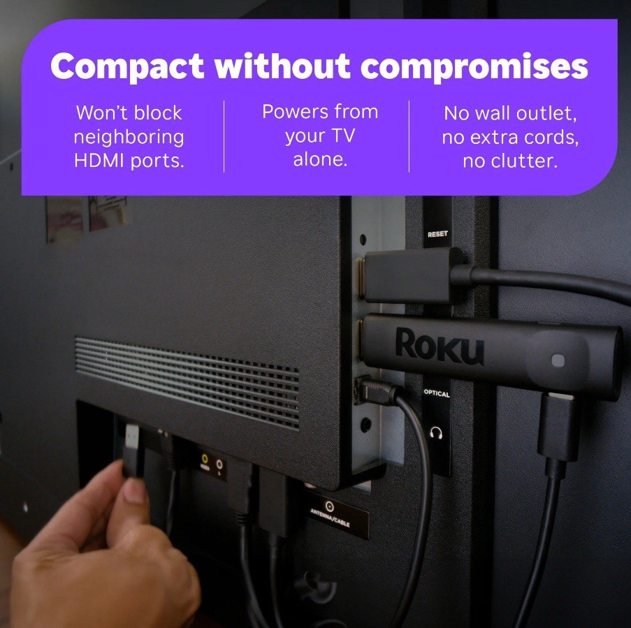 Roku Streaming Stick Plus 2025 – 4K & HDR Roku Streaming Device for TV