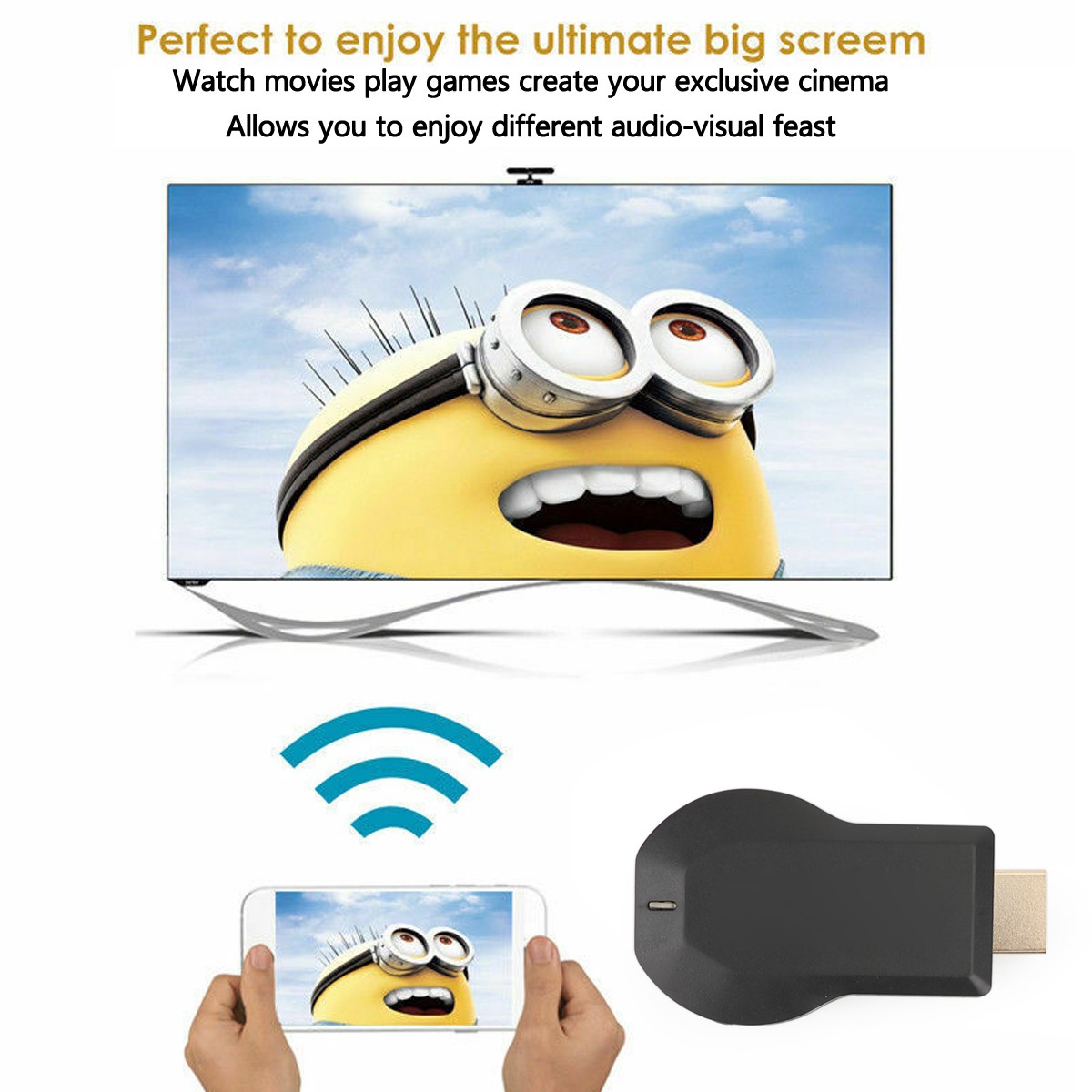 M4+ Air Play HD TV Stick WIFI Display Receiver Dongle Streamer