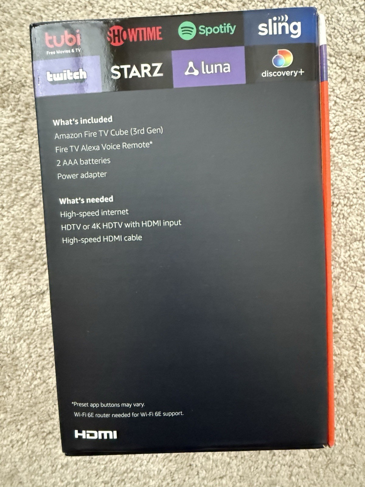 Amazon Fire TV Cube 3rd Gen. Media Streamer, Latest Edition, New