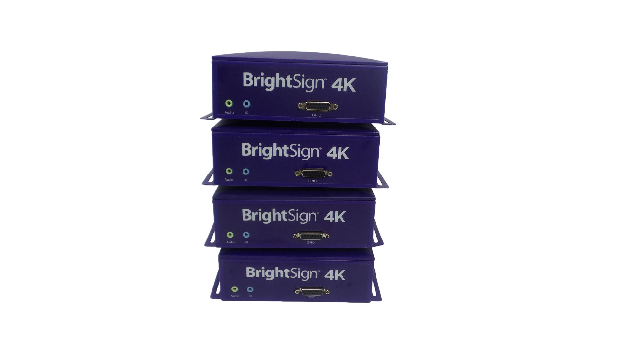 Lot of 4 BrightSign 4k Model 4k242-WWW Player – Free shipping