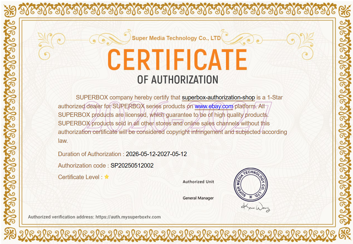 New SuperBox S6 Pro BOX – Authorized Distributor – Free Shipping Message To Me
