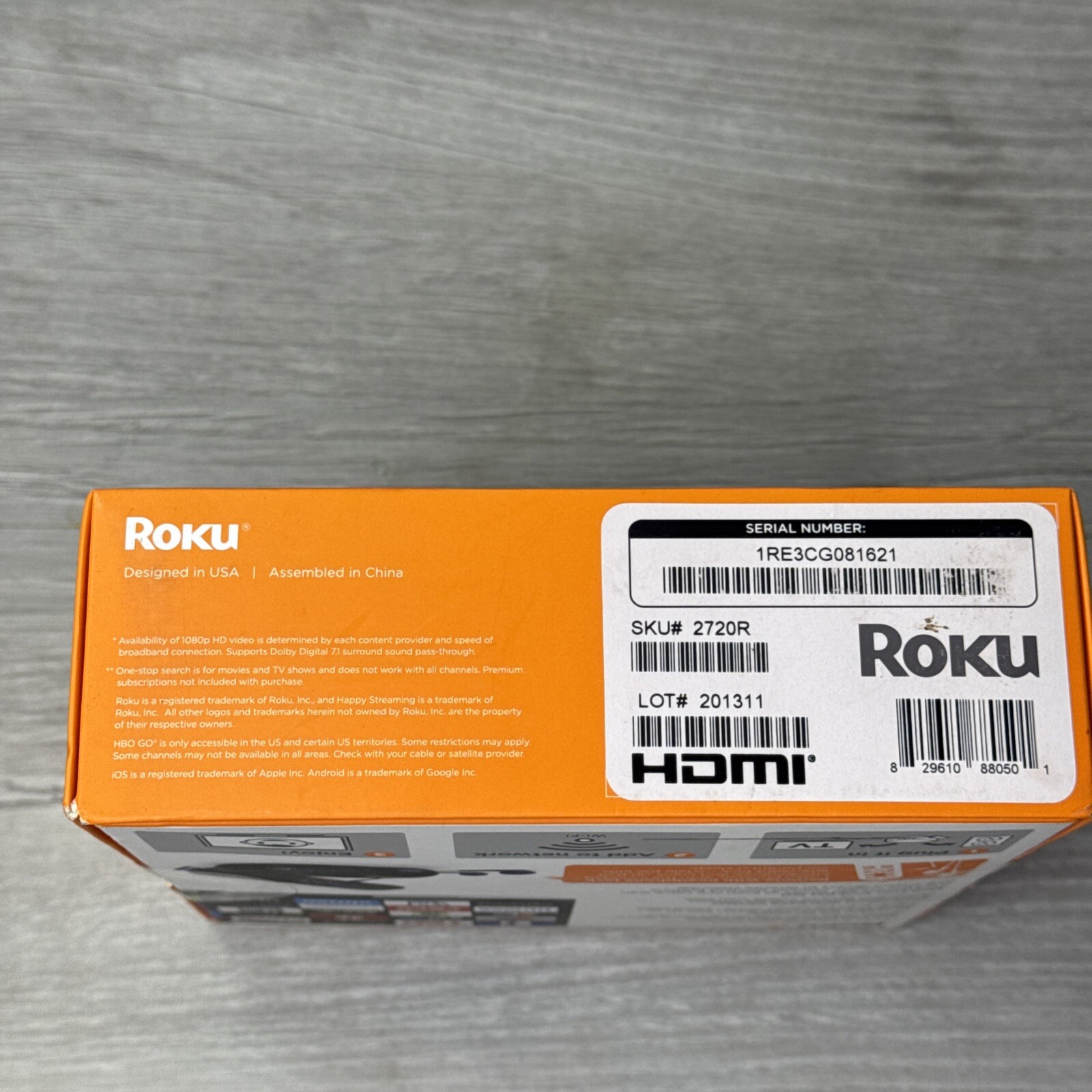 Roku 2 Media Streamer W/ Headphone Jack- Black (2720R) New & Factory Sealed
