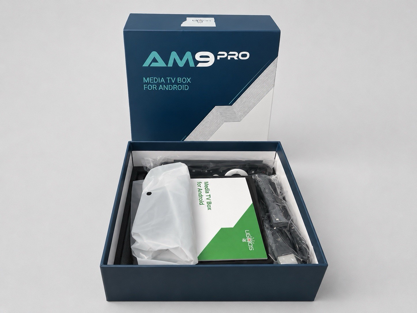 AM9 Pro Android TV Box Media Streaming Player 4K UHD WiFi HDMI Brand New