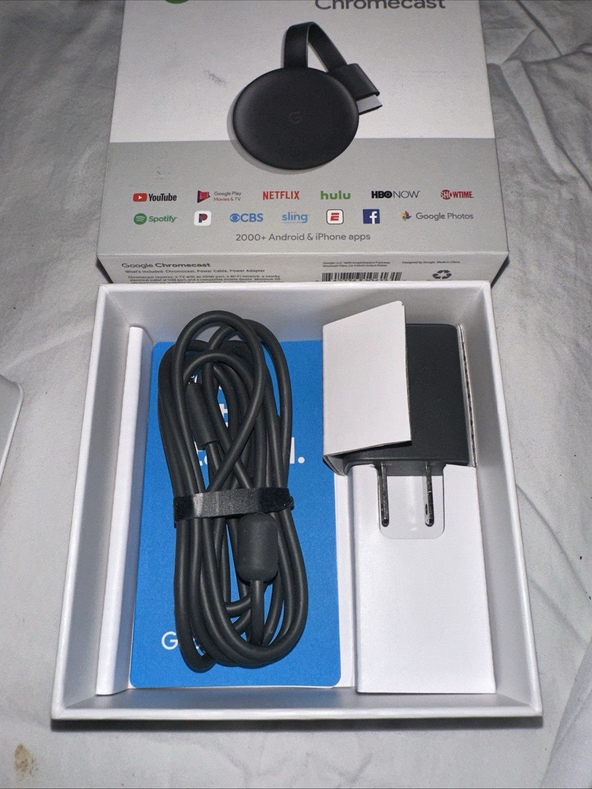 Google Chromecast 1080p Media Streaming Device NC2-6A5, HDMI, WiFi, Chrome