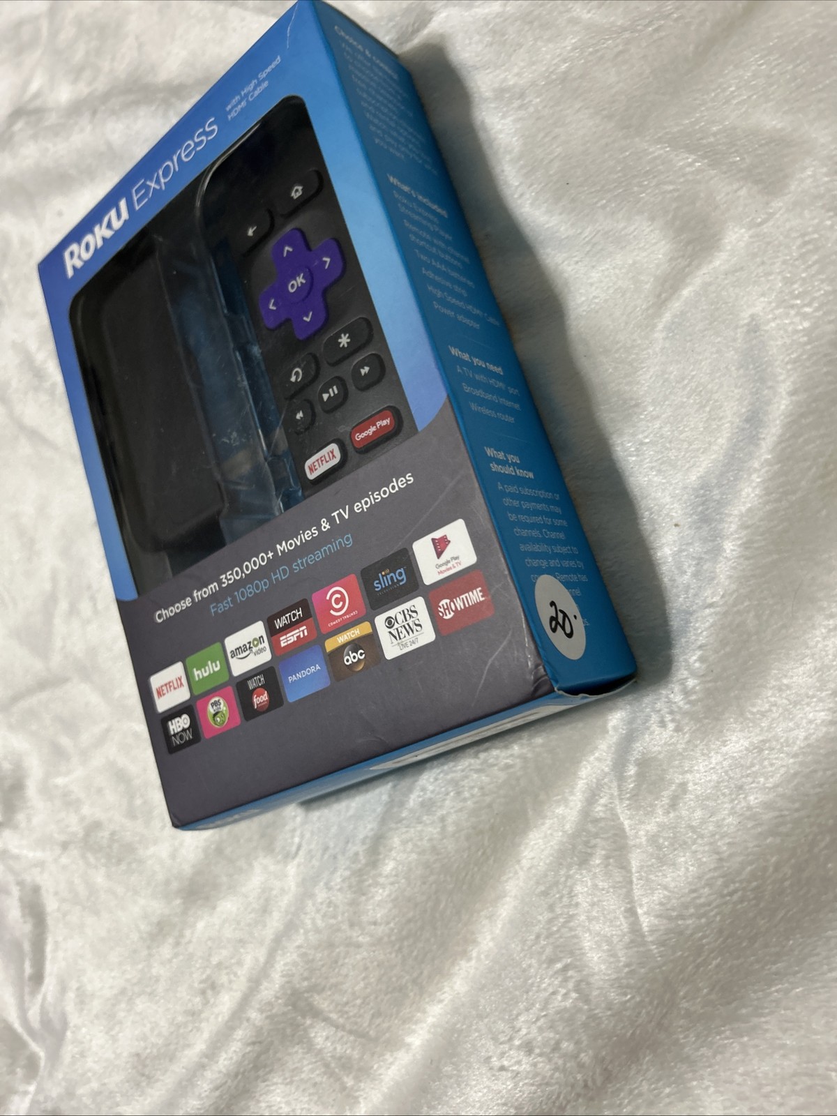 New Roku Express 5th Generation Media Streamer 3700 R Black