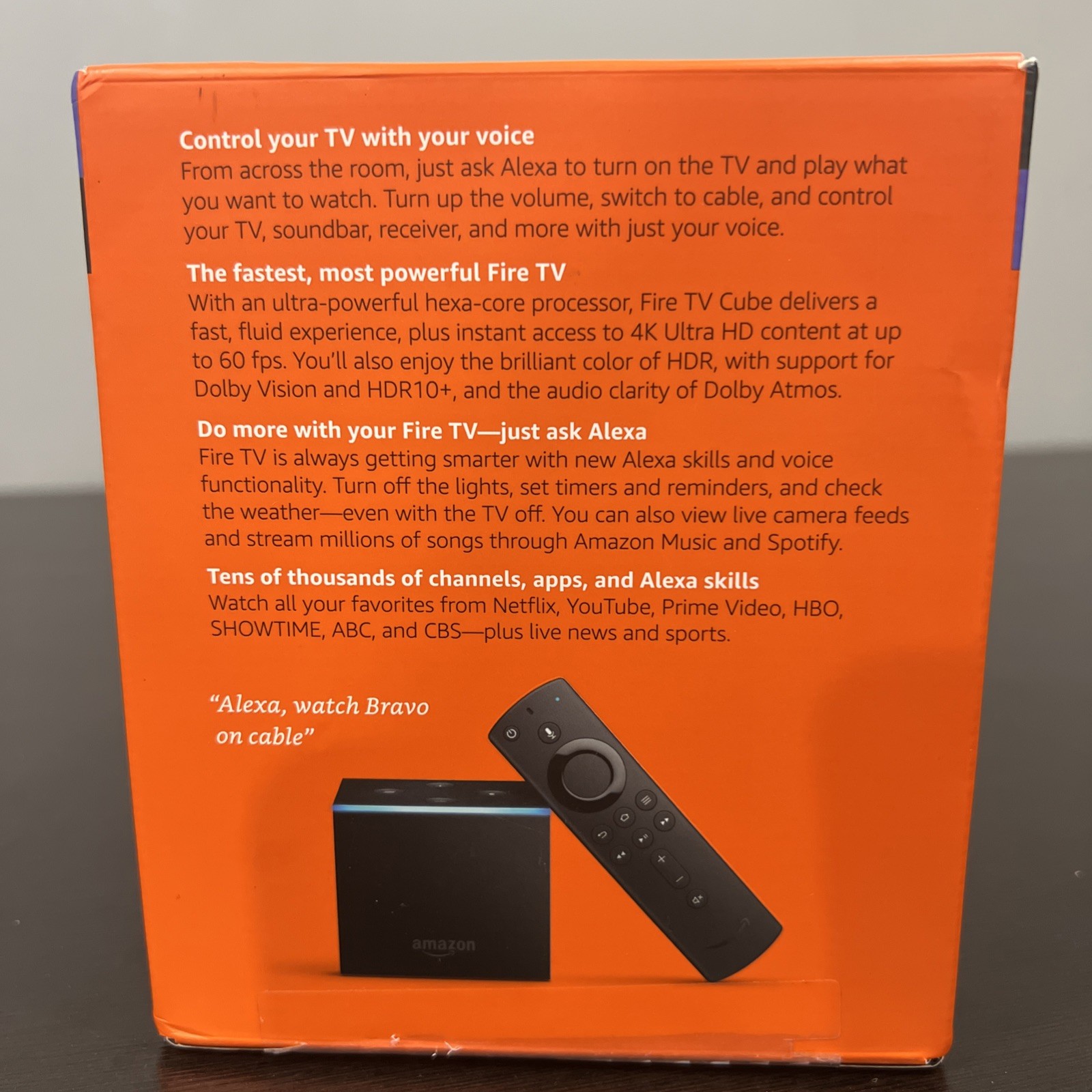 Amazon Fire TV Cube Streaming Hands-free W/Alexa 4K Ultra HD 2nd Gen New Sealed