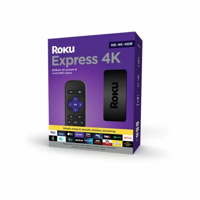 Roku Express 4K Media Streamer Black-UK