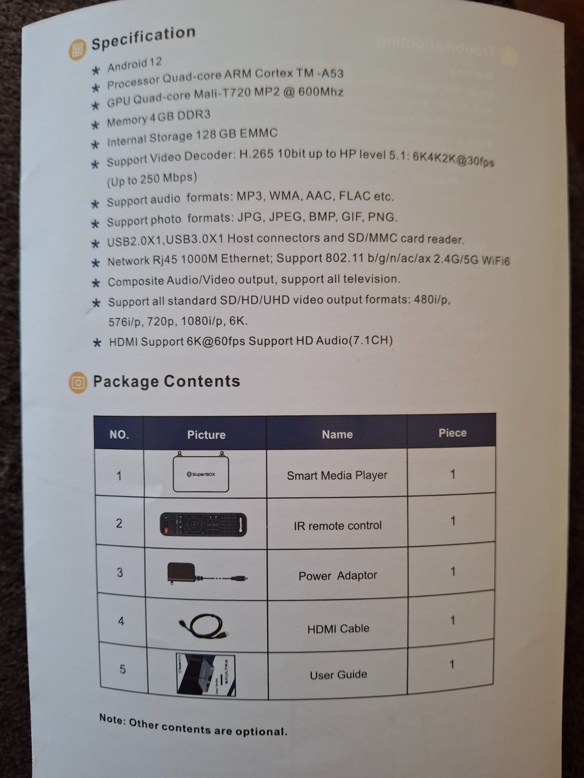 SuperBox S6 Ultra Smart Media Player 6K Android 12 TV Box Pre-programmed