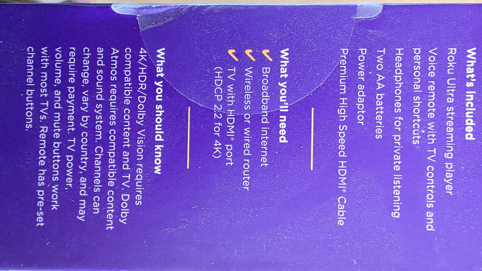 Roku Ultra 4800R 4K Streaming Media Player – Black