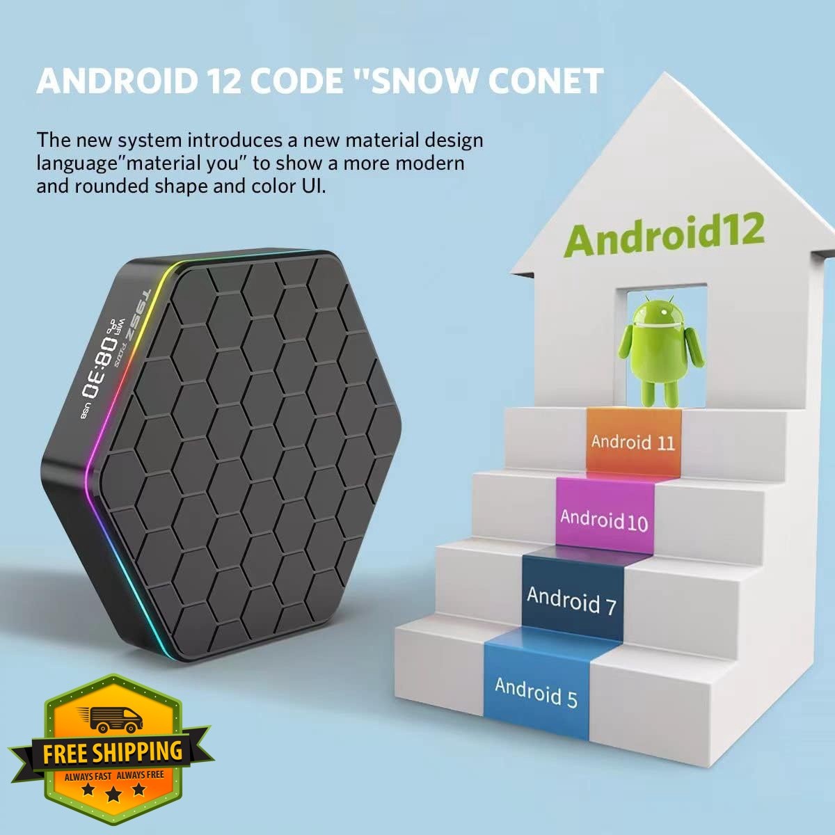 Sidiwen Android TV Box 12.0 64GB