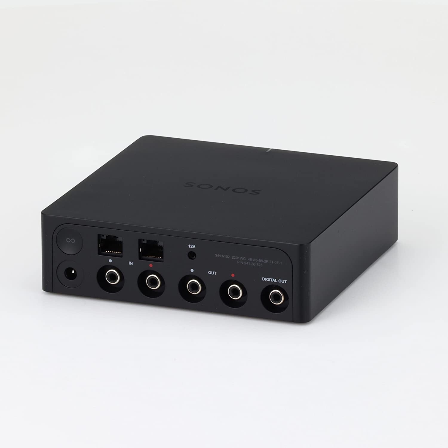 Sonos PORT1JP1BLK Network Audio Receiver AirPlay Wi-Fi Streaming 24-bit NEW