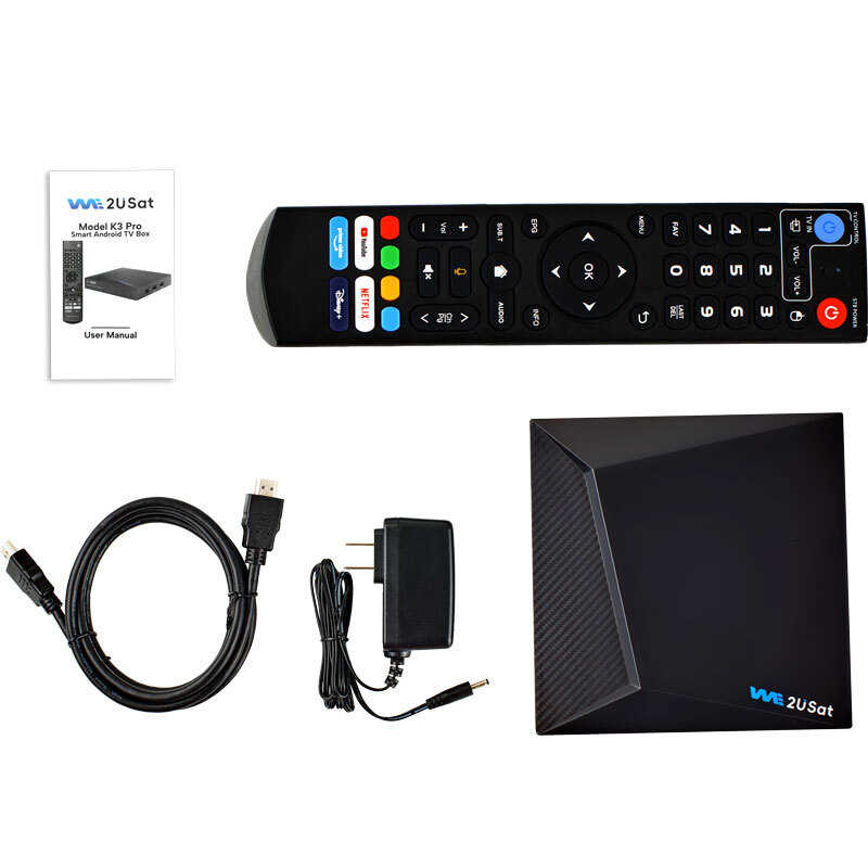 VSEE WE2USAT V5 K3PRO Super Clear Android Smart TV Box 6K Ultra HD Voice Control