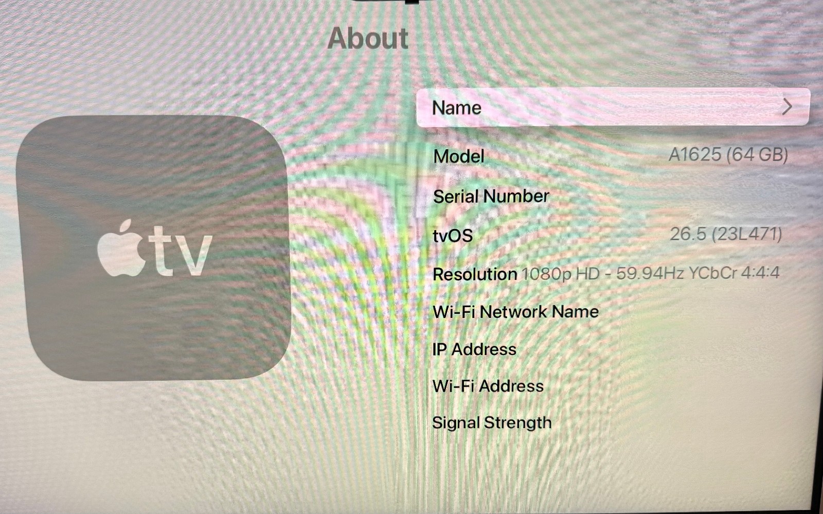 Apple TV 4th Generation 64GB (A1625) MLNC2LL/A HD Media Streamer