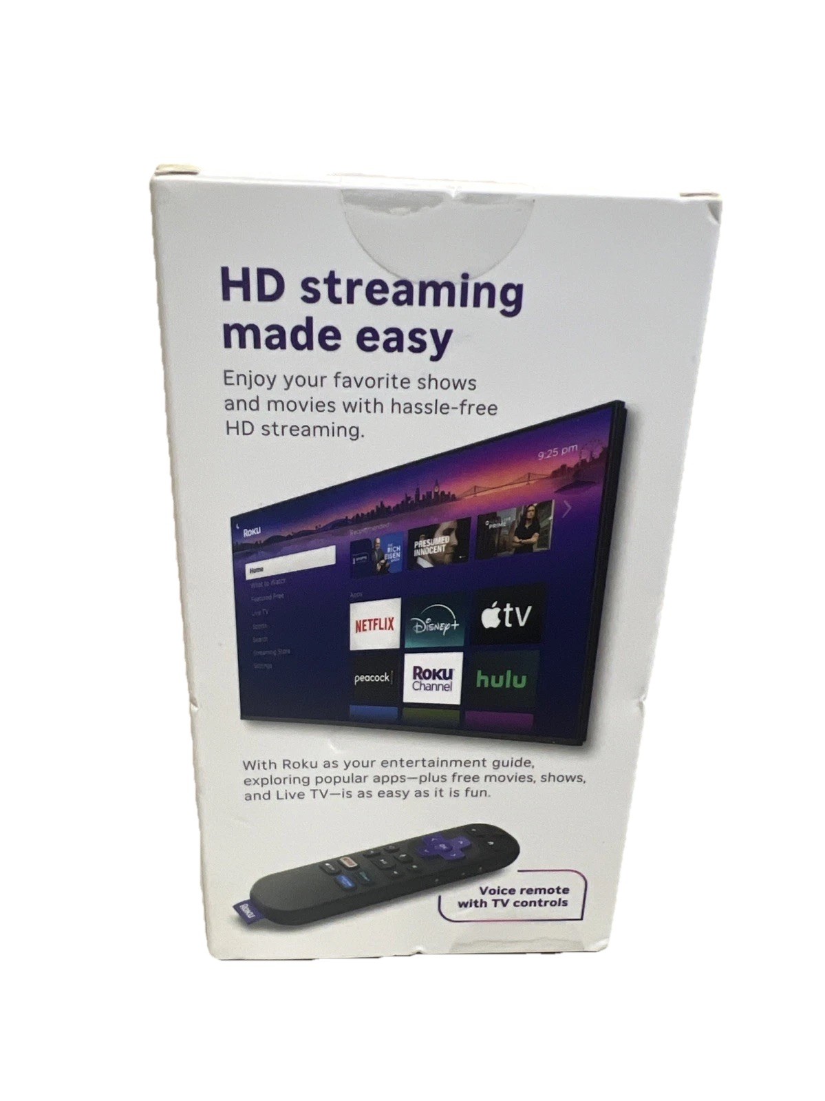 Roku 3840S2 Streamer HD Media Player with Voice Remote – NEW