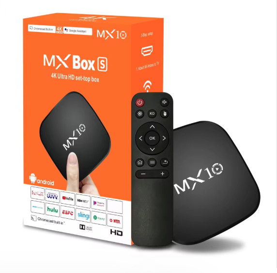 MX10 Android 143TV Box RK3228 Octa Core Cortex A55 Support 8K Video 4K 1000M LAN