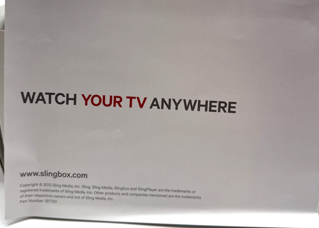 Slingbox 350 Media Player WATCH TV ANYWHERE Digital High Definition Video