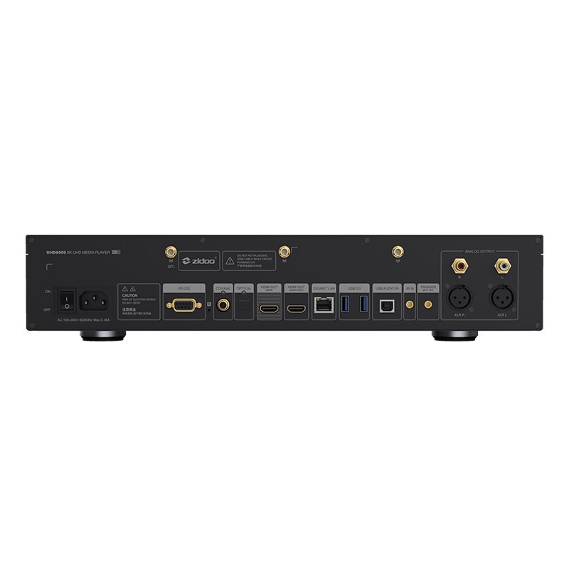 ZIDOO UHD8000 Hi-end DAC Audio Decoder Media Player HiFi Streaming Bluetooth 5.2