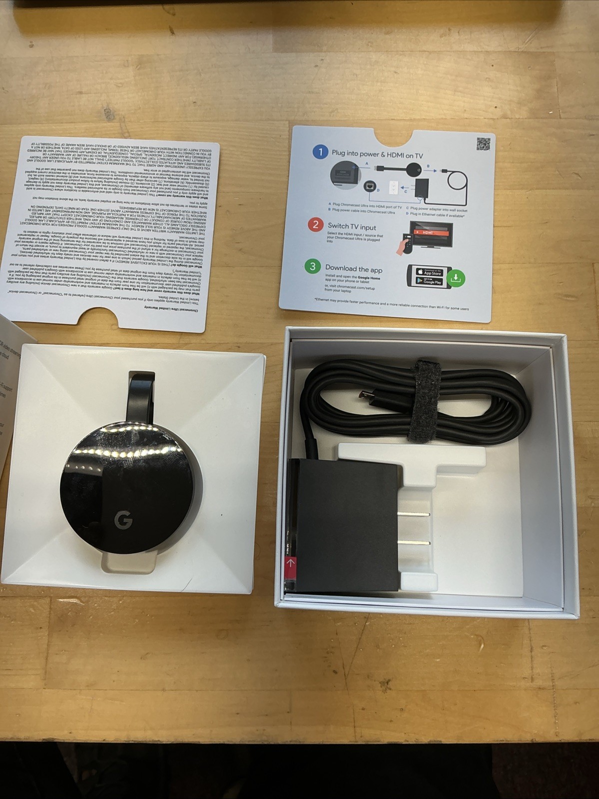 Google Chromecast Ultra 4K Digital Media Streamer – Black (GA3A00403A14)