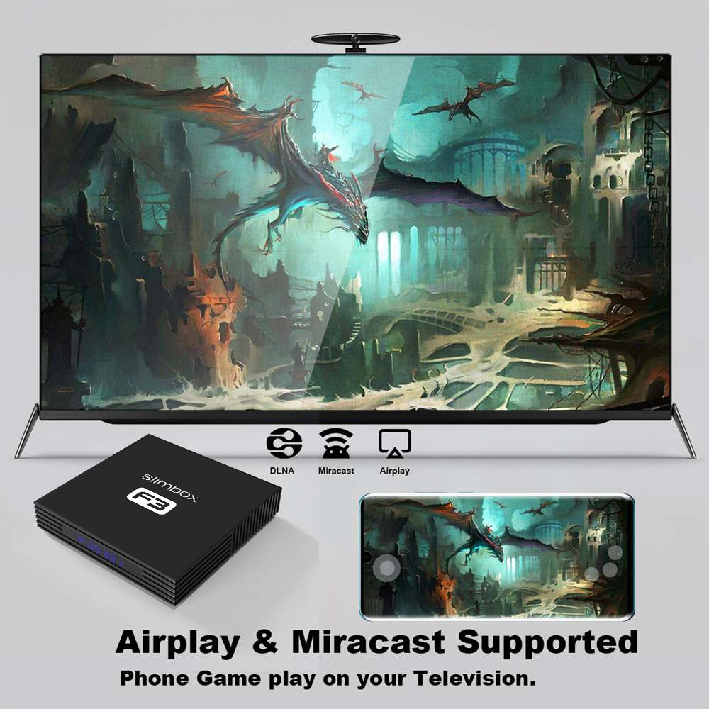 A95X F3 SLIM S905X3 4K HD Android 9 TV Box 2G+16G +Optional SlimBOX Firmware