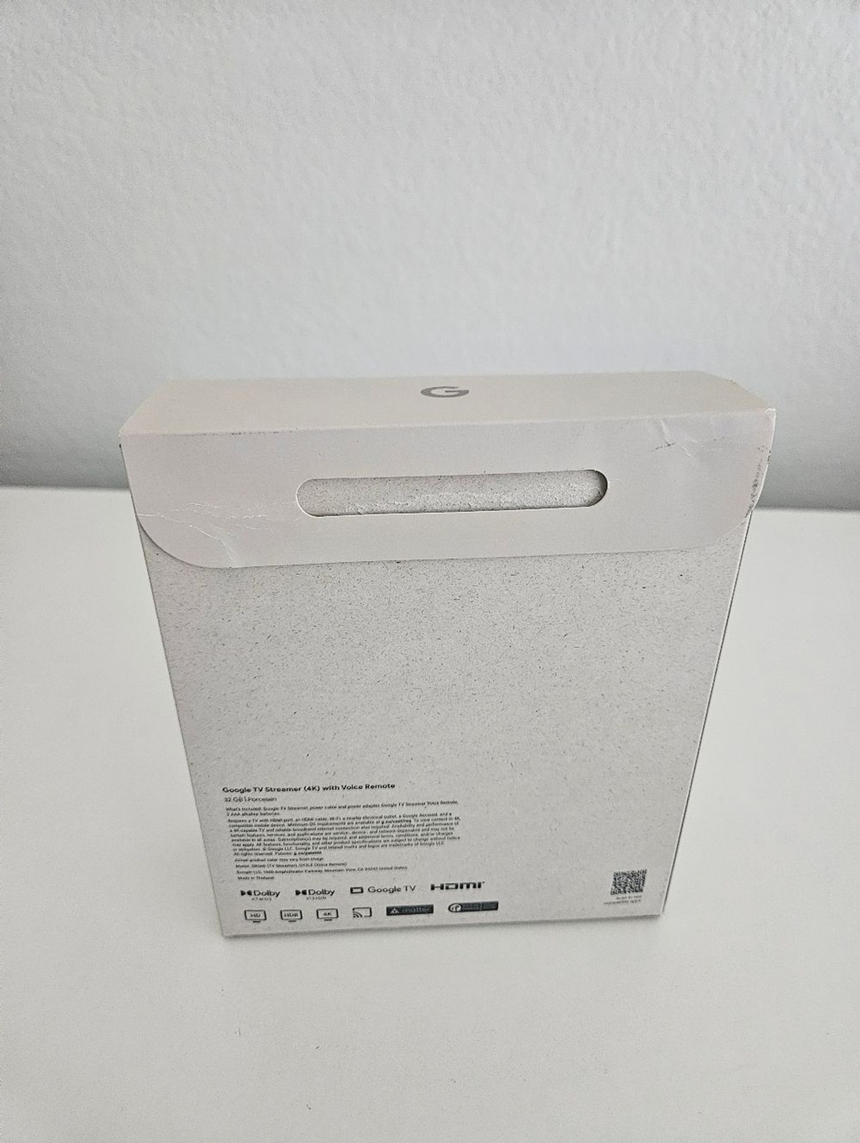 Google | TV Streamer 4K HDR Fast Streaming Device 32 GB Porcelain White Media