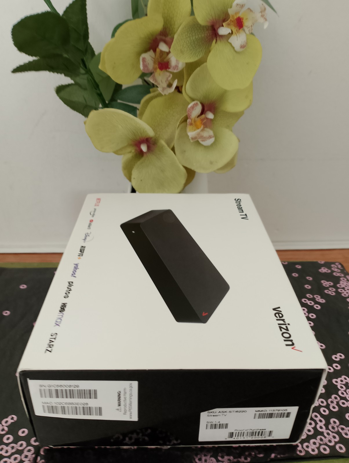 Verizon Stream TV Device (ASK-STI6220) 4K Black NEW- OPEN BOX