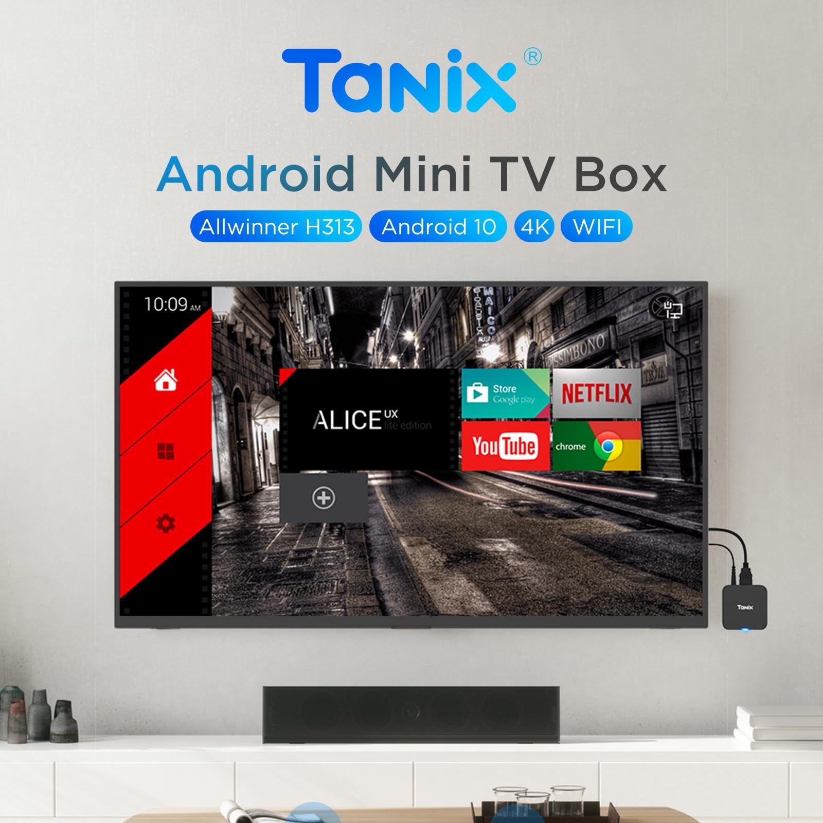 Android TV Box 10.0, Android Box 2GB RAM 16GB ROM, H313 Quad-Core Android Box…