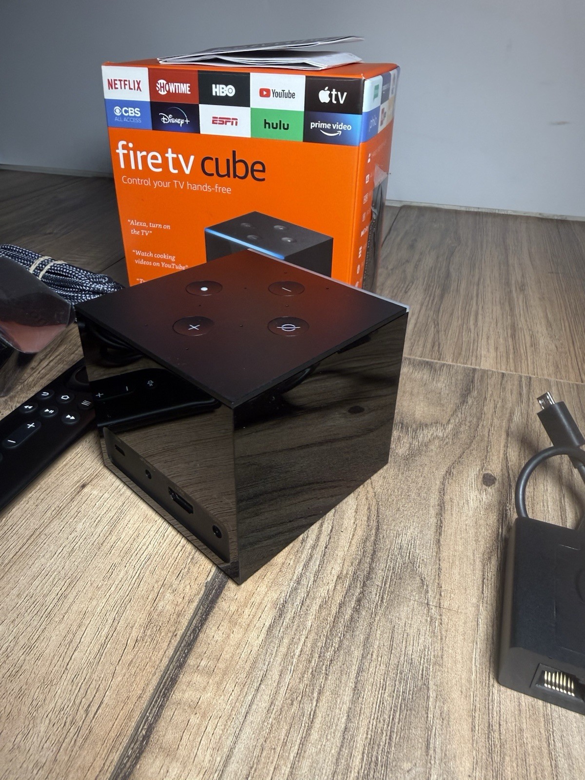 Amazon Fire TV Cube 2nd Gen A78V3N 4K HDR Streaming Media Player Complete In Box