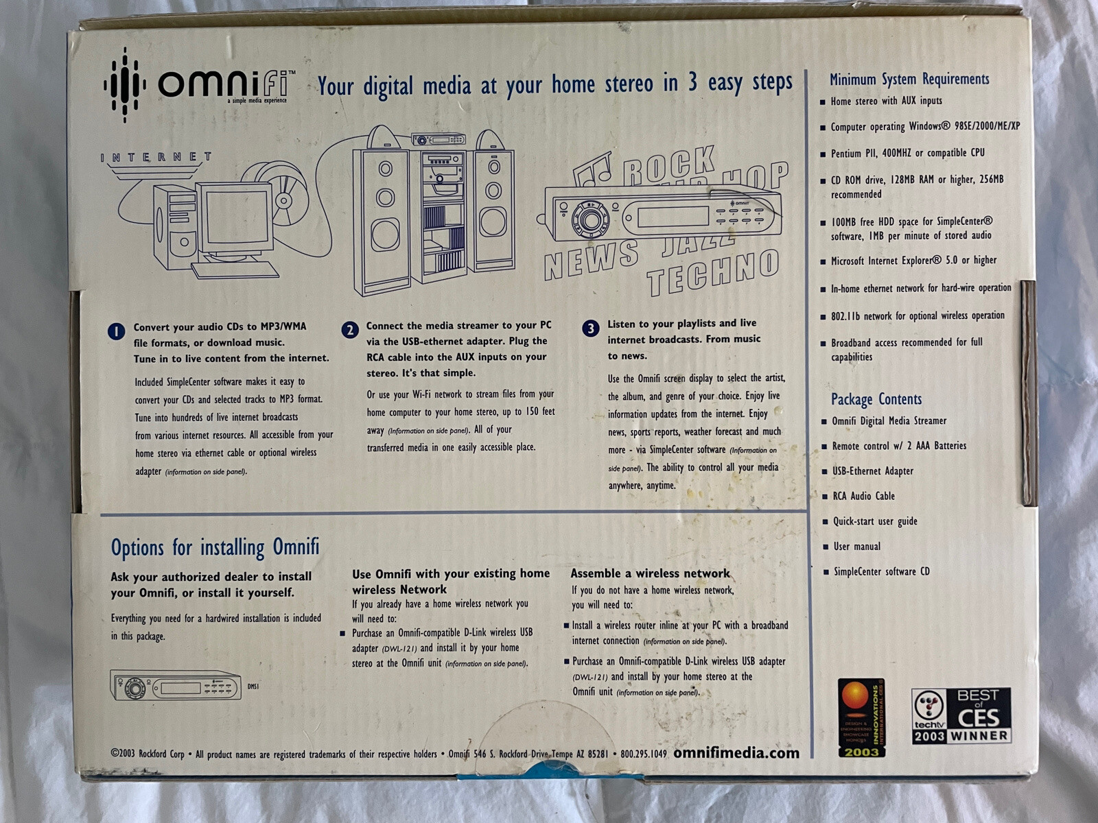 Omnifi Factory Boxed New Home Digital Media Streamer