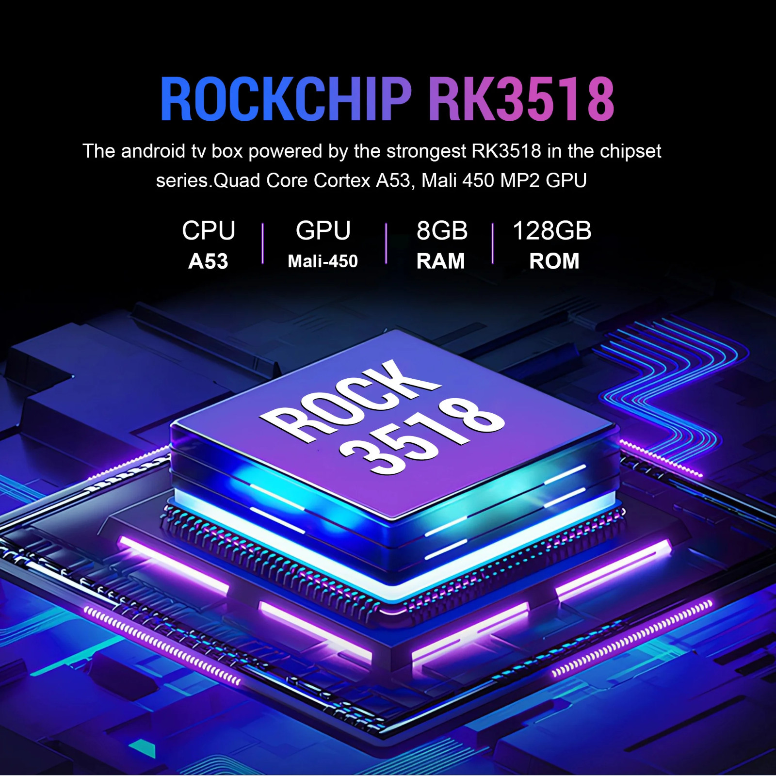 Best Android TV BOX Arabic Streaming 6k – WI-FI 4GB Ram 32GB Rom