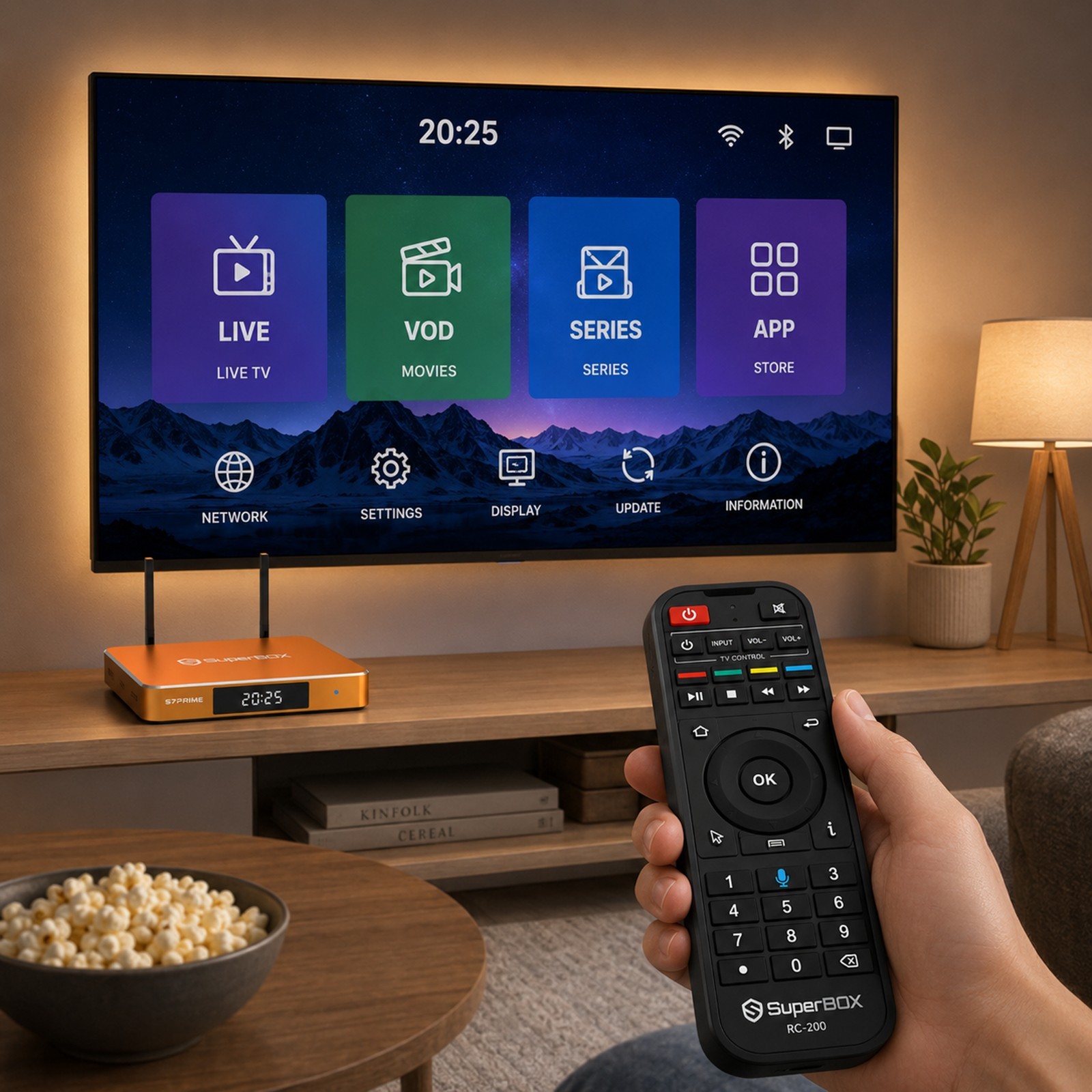SuperBox S7 Prime Limited Edition Android 12 TV Box, 128GB, WiFi 6, Voice Remote