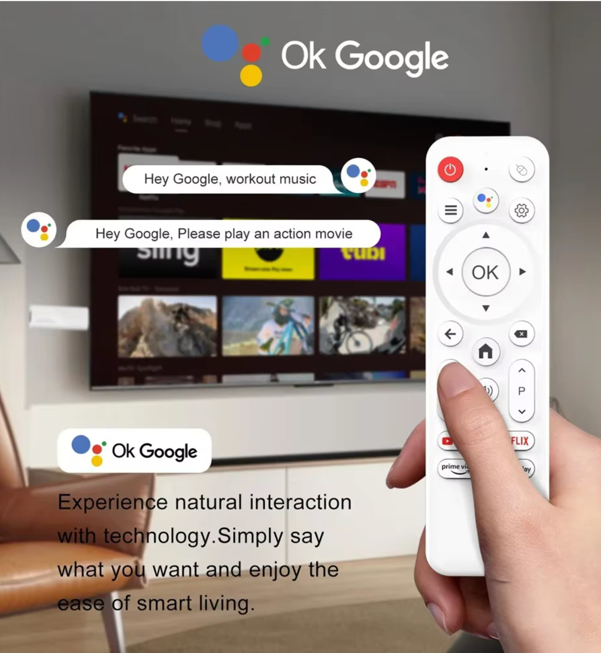 H96 MAX H313 Quad Core Android 14 TV Stick Wifi6 4K@60fps 2GB+16GB Google