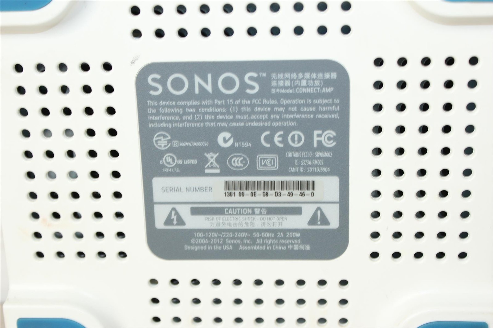 SONOS CONNECT:AMP GEN 1 DIGITAL MEDIA STREAMER – Free Shipping.