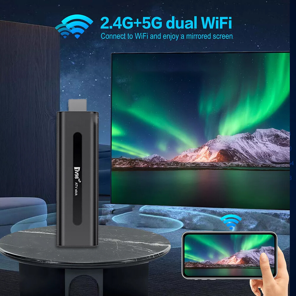 Android 14 TV Stick 4k HD Dual WiFi 5G Smart TV Box Streaming Media Player