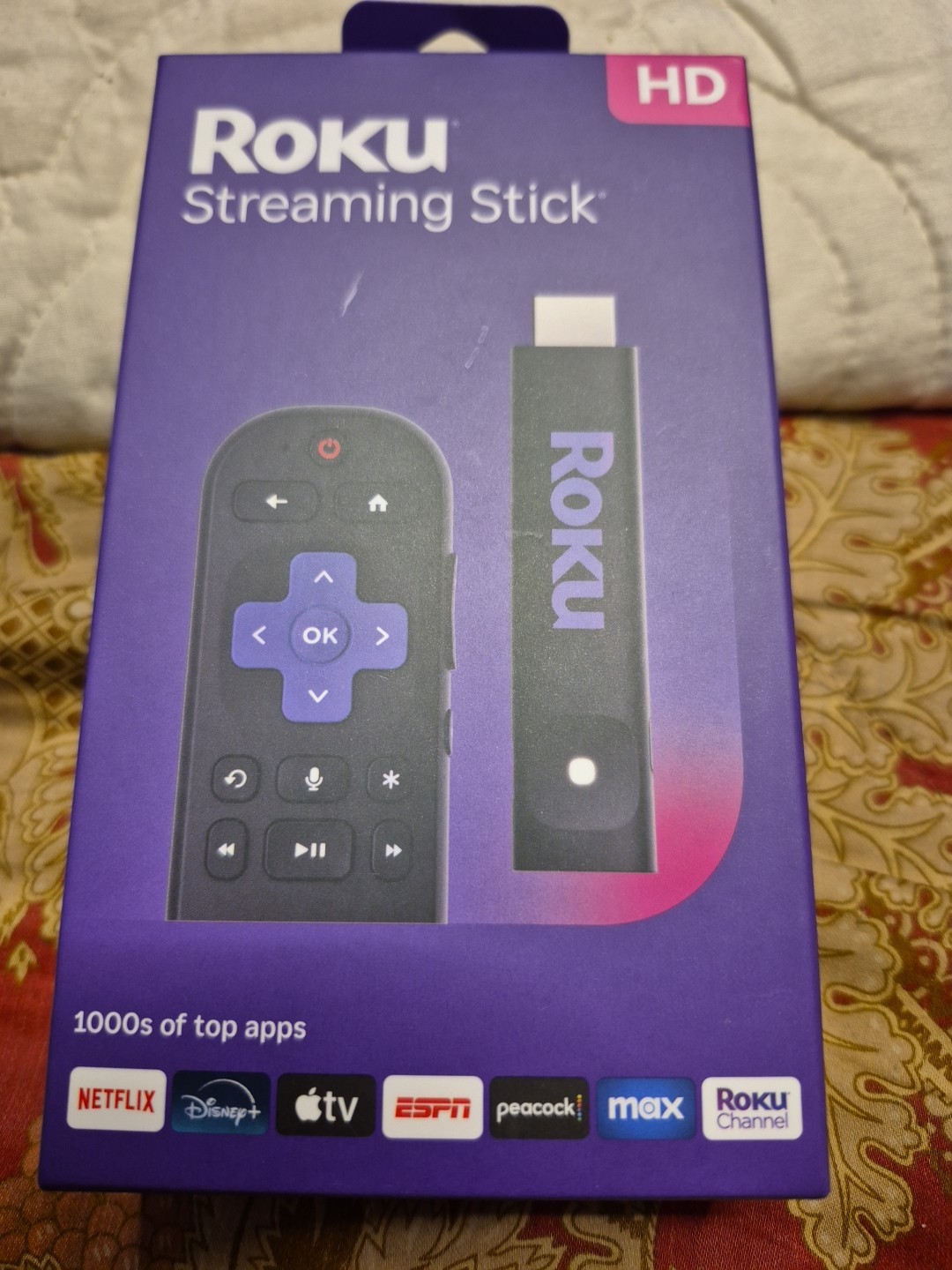 Roku 3840R Streaming Stick HD Media Player with Voice Remote – 2025 Model